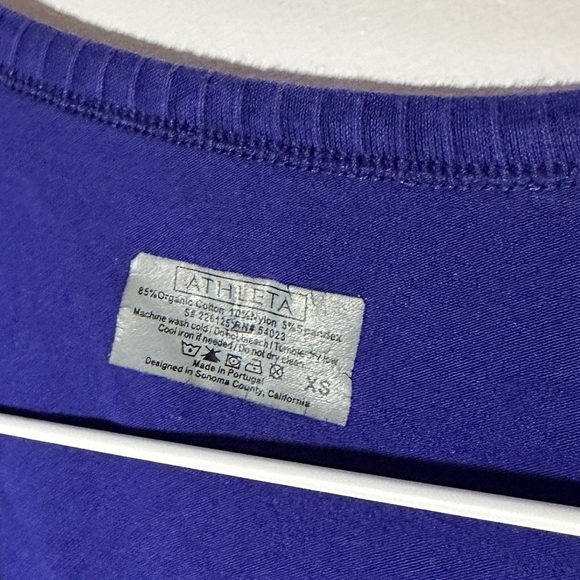 athleta purple ruched top size xs - Picture 3 of 3